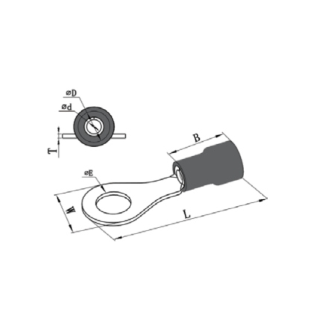 圆形（尼龙）绝缘端子