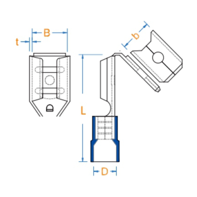 肩背形公母（尼龙）绝缘接头