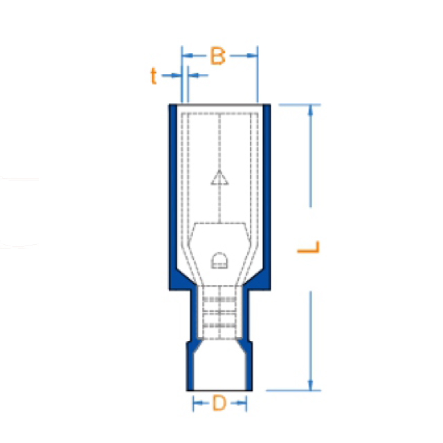 子弹形母（尼龙）全绝缘接头
