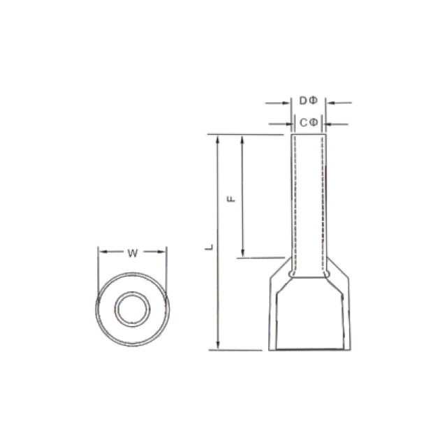 单线管形绝缘端子