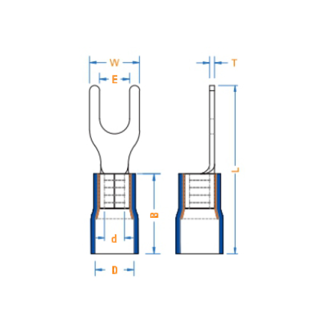 叉形（双压式）绝缘端子