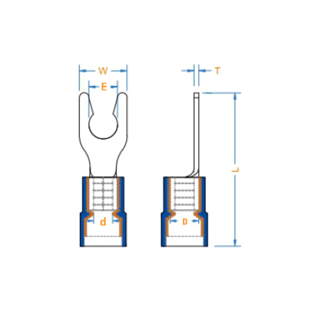 锁扣形（双压式尼龙）绝缘端子