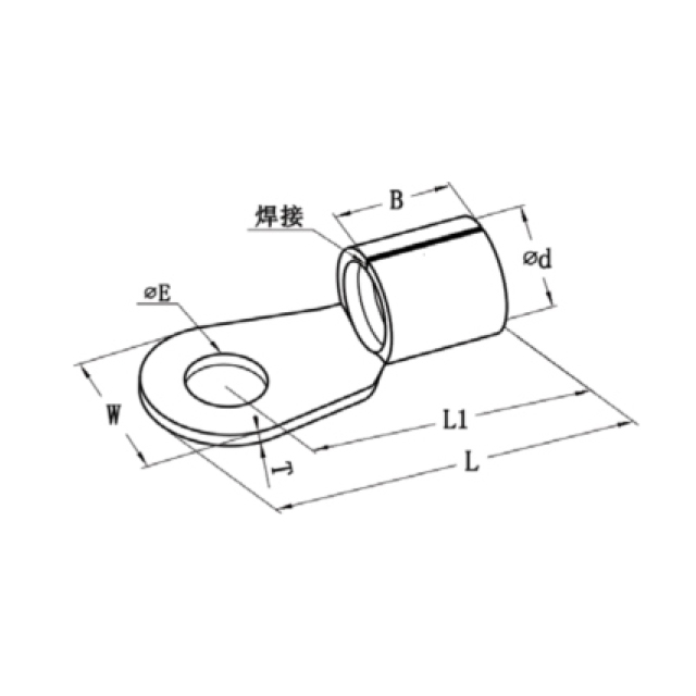 圆形裸端子（德标）