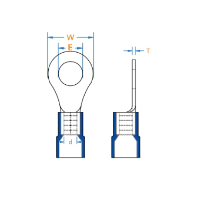 圆形尼龙绝缘端子（德标)