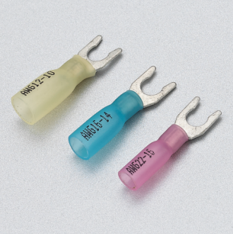 锁扣形热缩防水端子